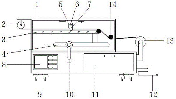 一种胶带生产中用的分切机的制作方法 一种胶带生产中用的分切机的制作方法