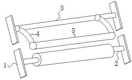 铜箔分切机收卷压辊装置的制作方法 铜箔分切机收卷压辊装置的制作方法