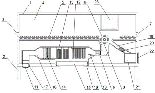 一种复合内衬纸分切机高效除尘装置的制作方法 一种复合内衬纸分切机高效除尘装置的制作方法