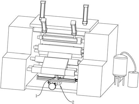 一种用于双层票据计数的卷筒式分切机的制作方法 一种用于双层票据计数的卷筒式分切机的制作方法