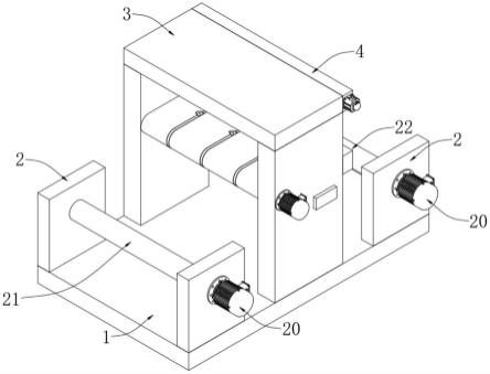 一种牛皮纸生产用定米数分切机的制作方法 一种牛皮纸生产用定米数分切机的制作方法