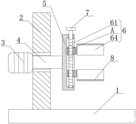 一种无纺布分切机摩擦放卷机械装置的制作方法 一种无纺布分切机摩擦放卷机械装置的制作方法