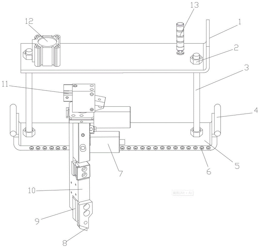 一种可伸缩的分切机气动刀架的制作方法 一种可伸缩的分切机气动刀架的制作方法