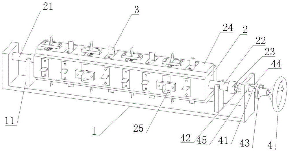 一种分切机用切割刀位置调节装置的制作方法 一种分切机用切割刀位置调节装置的制作方法