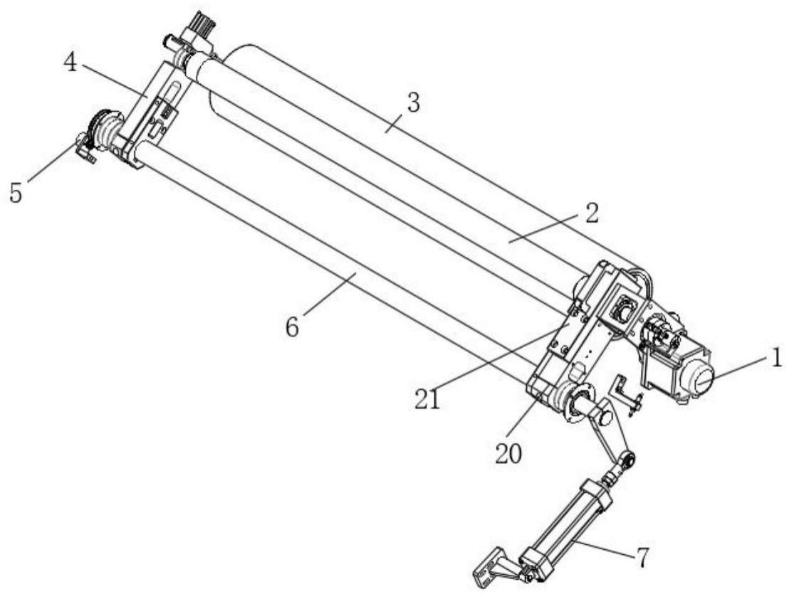 一种分切机收卷摆臂结构的制作方法 一种分切机收卷摆臂结构的制作方法