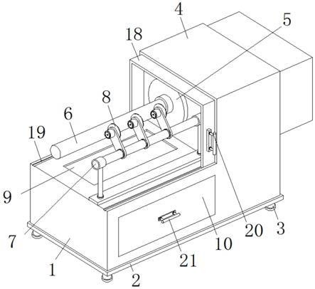 一种具有废料回收功能的纸管加工用分切机的制作方法 一种具有废料回收功能的纸管加工用分切机的制作方法