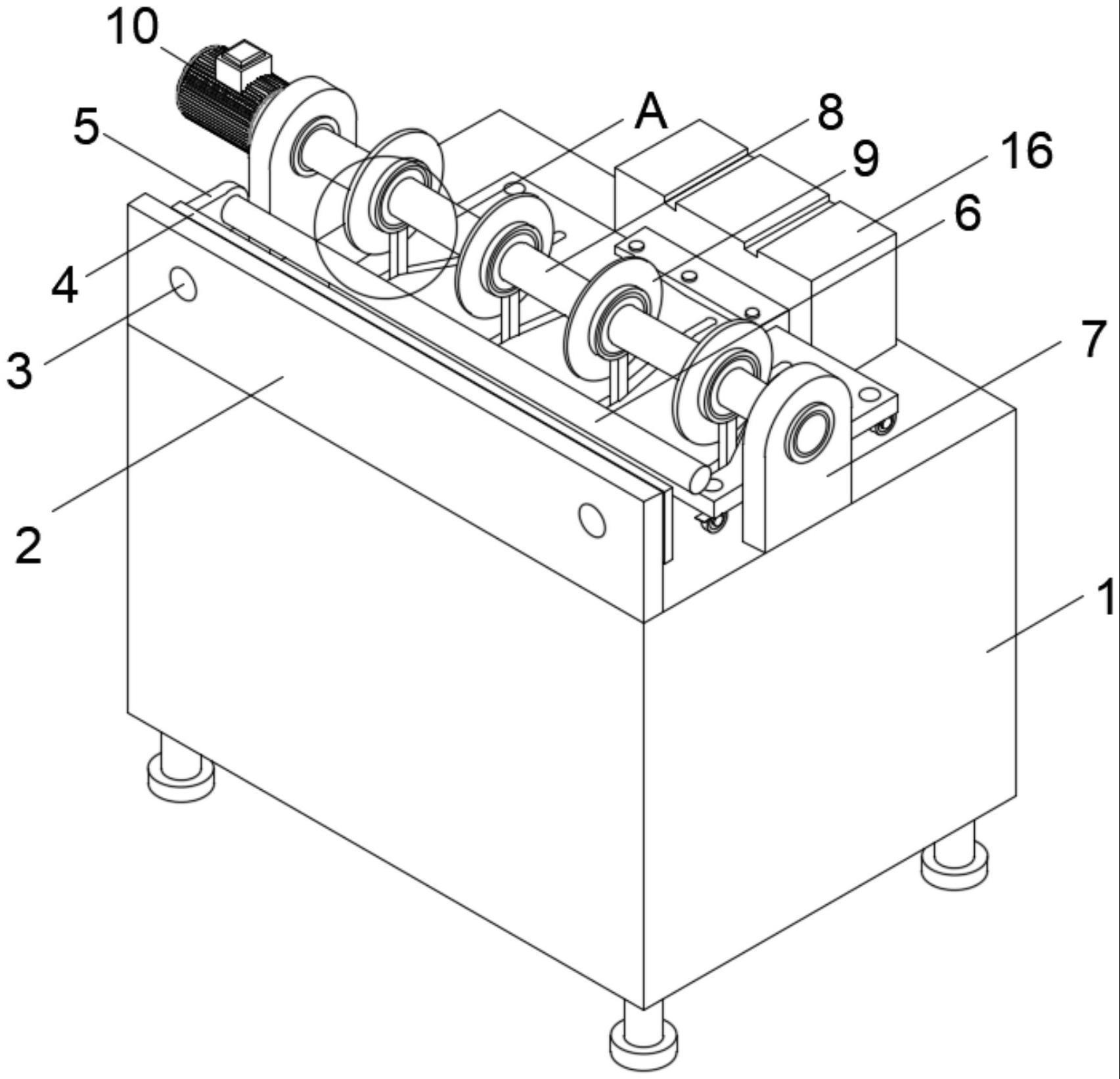 一种可调间距的纸管分切机的制作方法 一种可调间距的纸管分切机的制作方法