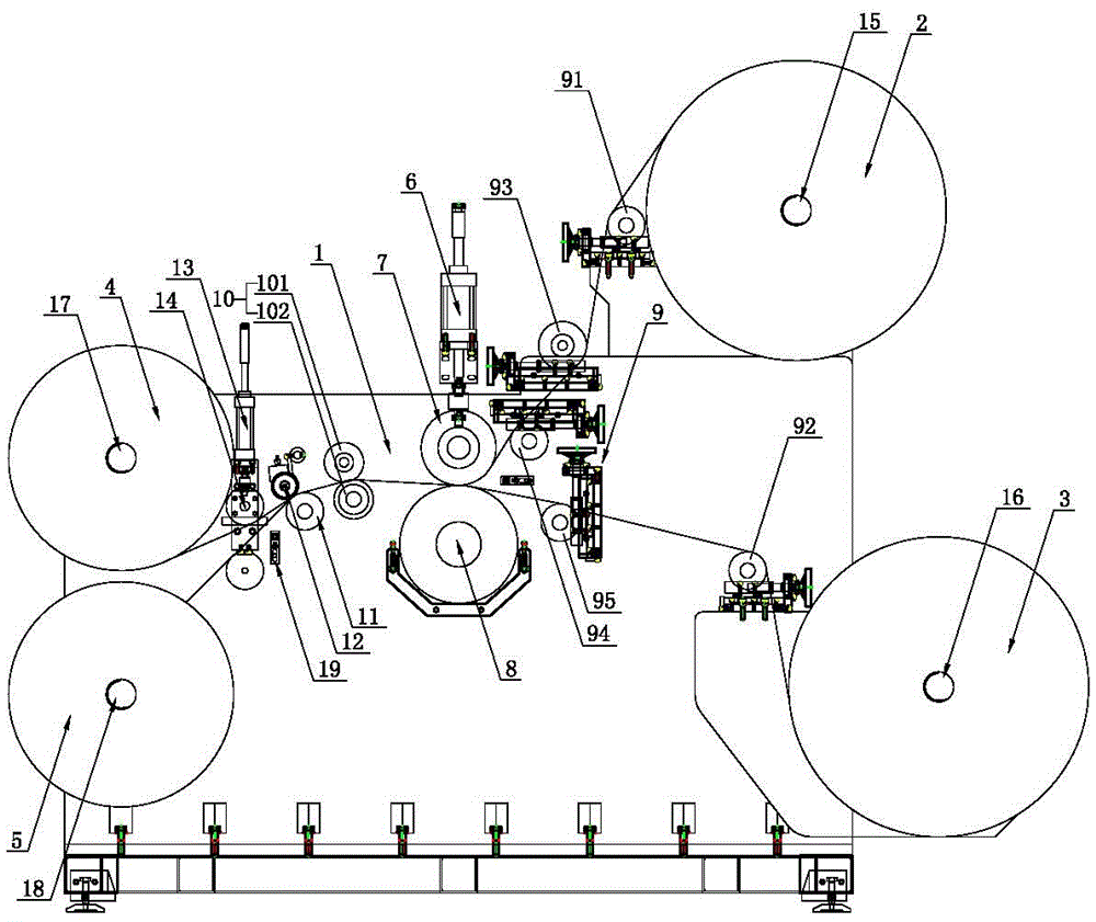 一种电磁感应加热贴合分切机的制作方法 一种电磁感应加热贴合分切机的制作方法