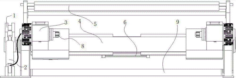 一种带有膨胀式夹头的全自动原纸分切机的制作方法 一种带有膨胀式夹头的全自动原纸分切机的制作方法