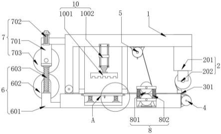 一种背胶防尘网的全自动分切贴合装置的制作方法 一种背胶防尘网的全自动分切贴合装置的制作方法