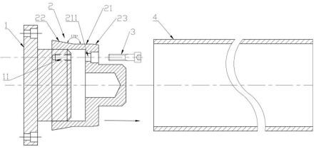 一种分切机锥面涨紧放卷卡头的制作方法 一种分切机锥面涨紧放卷卡头的制作方法