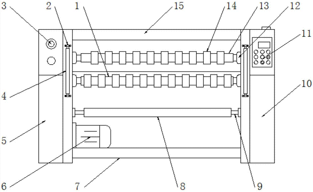 一种胶带分切机刀距可调装置的制作方法 一种胶带分切机刀距可调装置的制作方法